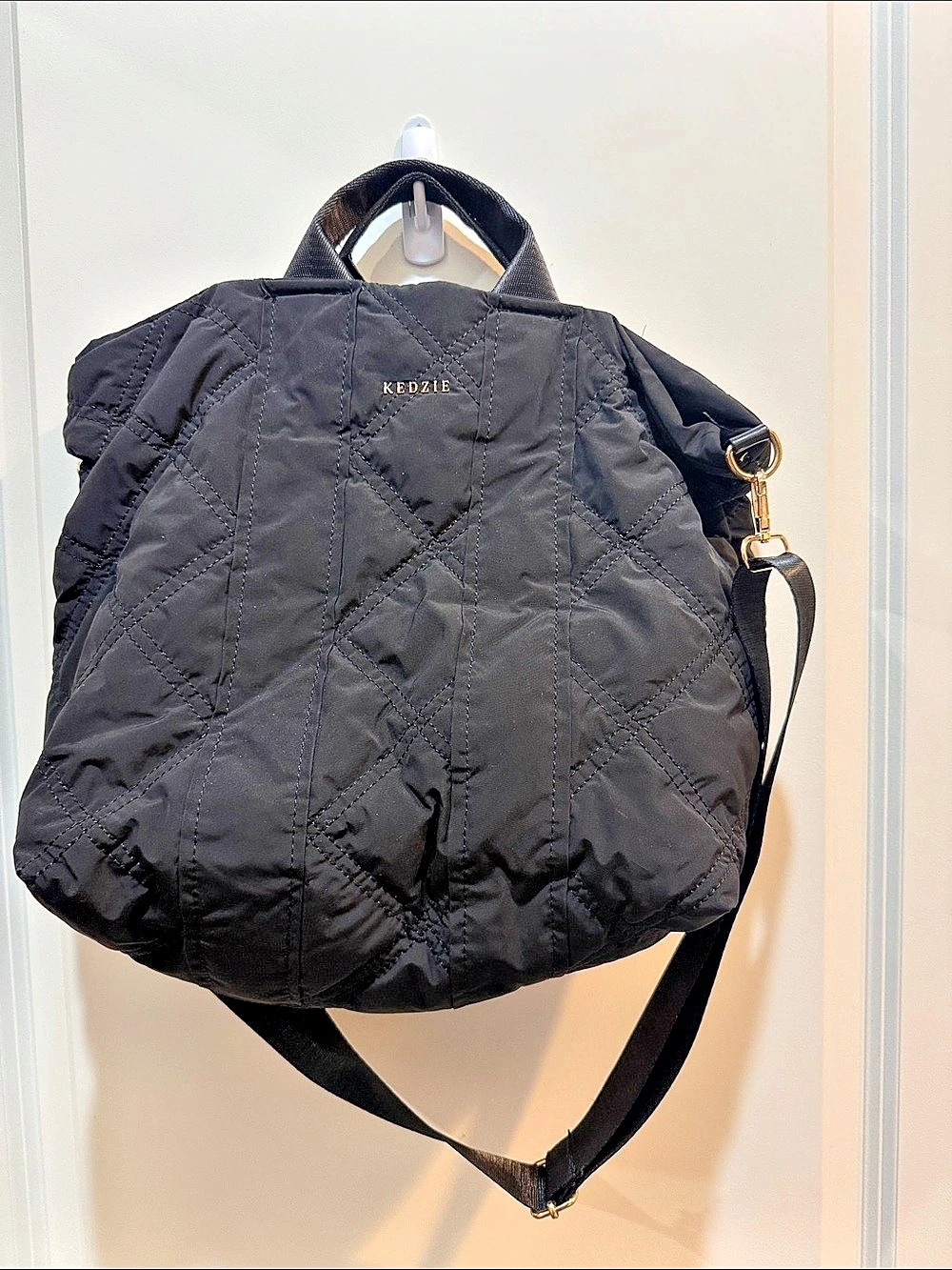 Kedzie Cloud 9 Convertible Puffer in Black Like New